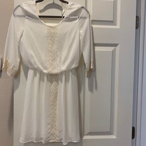 White formal dress